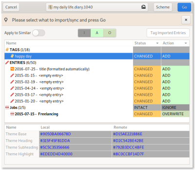 v1.6 Diary File Synchronization